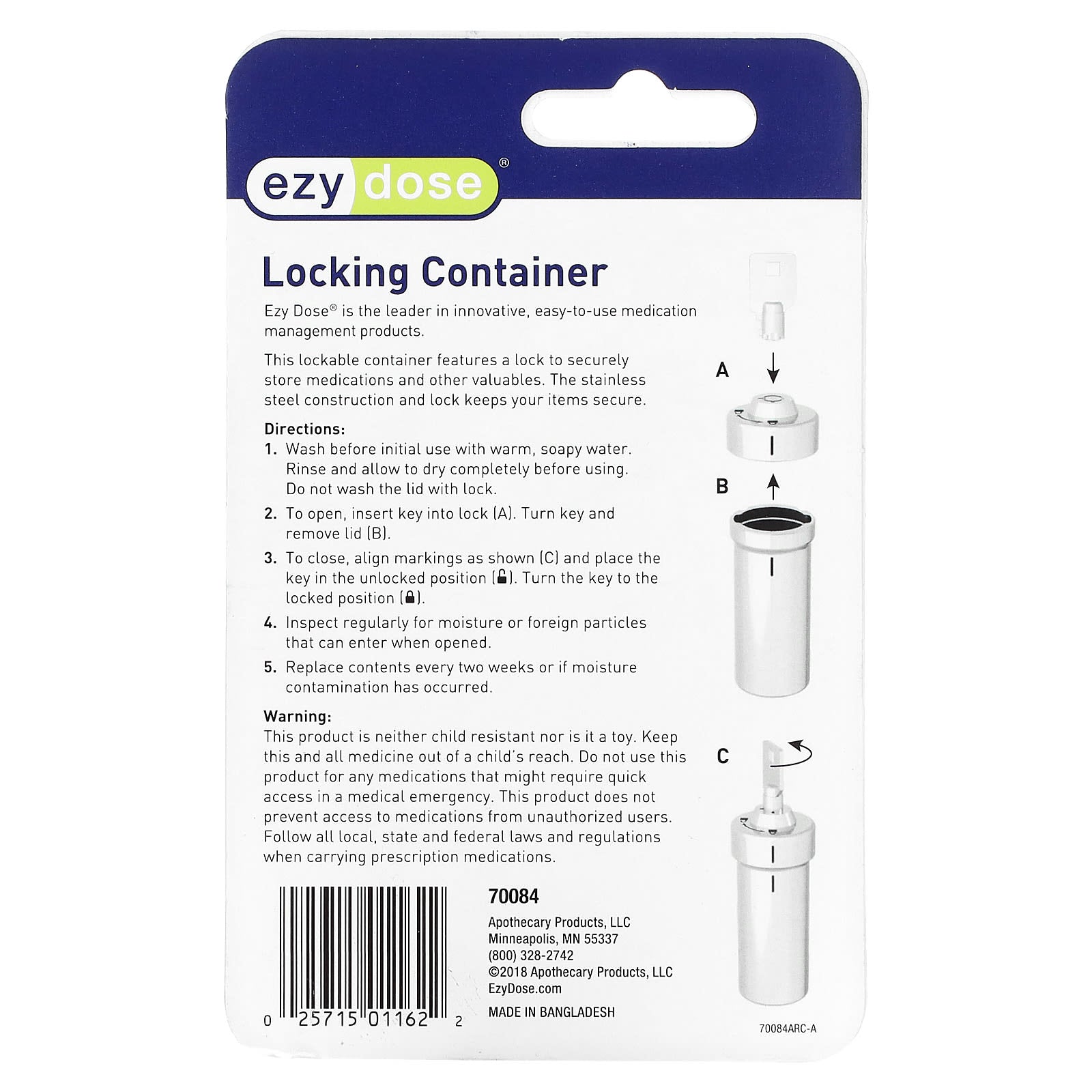 Ezy Dose Locking Container Set - Secure Medication Storage - Image 2