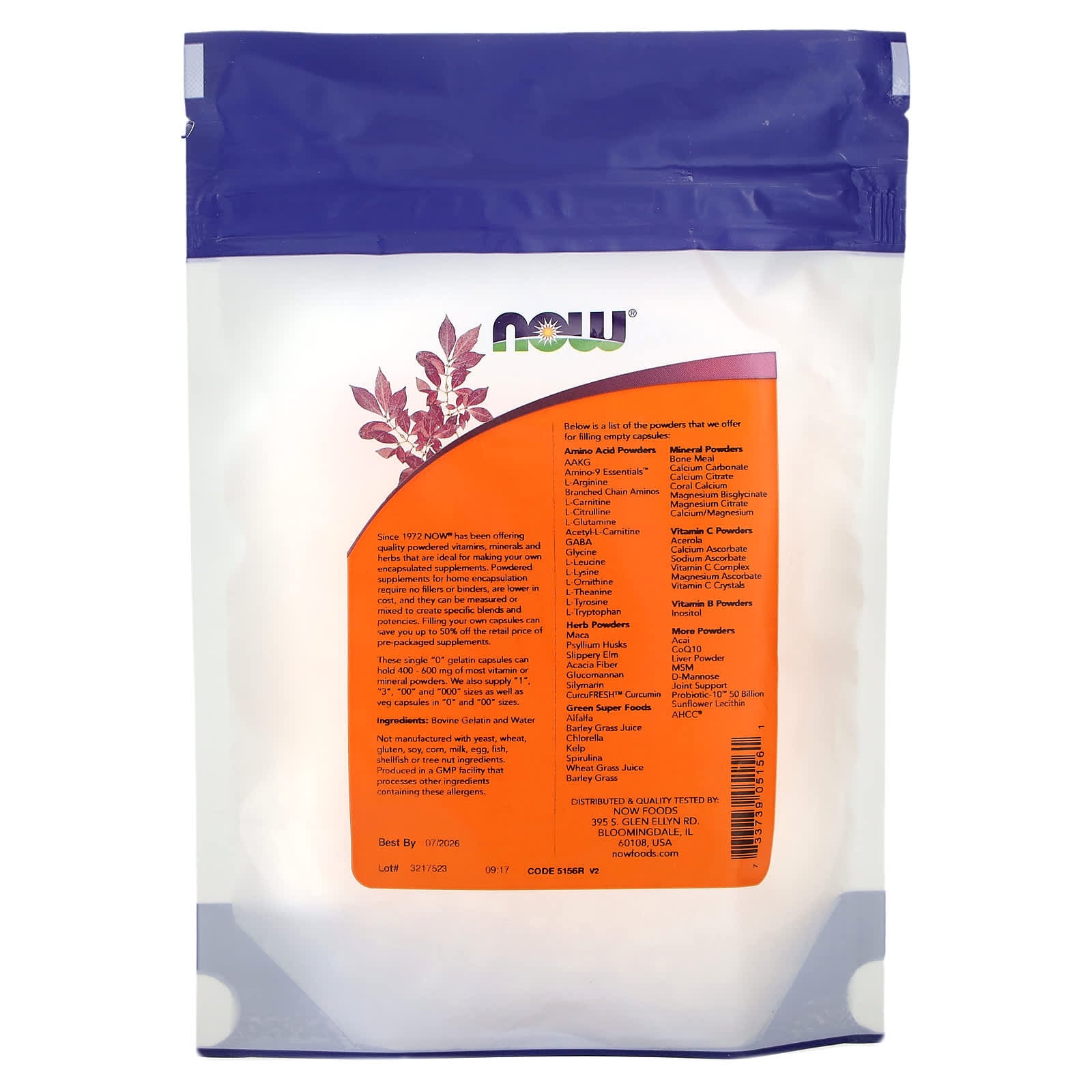 NOW Foods, Single "0" Gelatin Caps, Approx. 250 Empty Gelatin Capsules, 0.85 oz (24 g) - Image 2