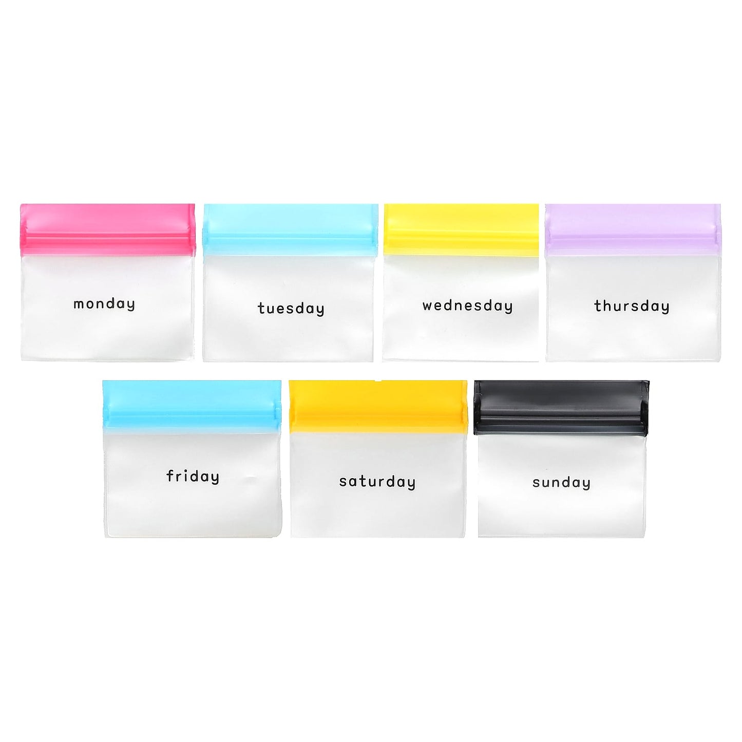 Ezy Dose Reusable 7-Day Pill Organizer Set - 8 Count - Image 1