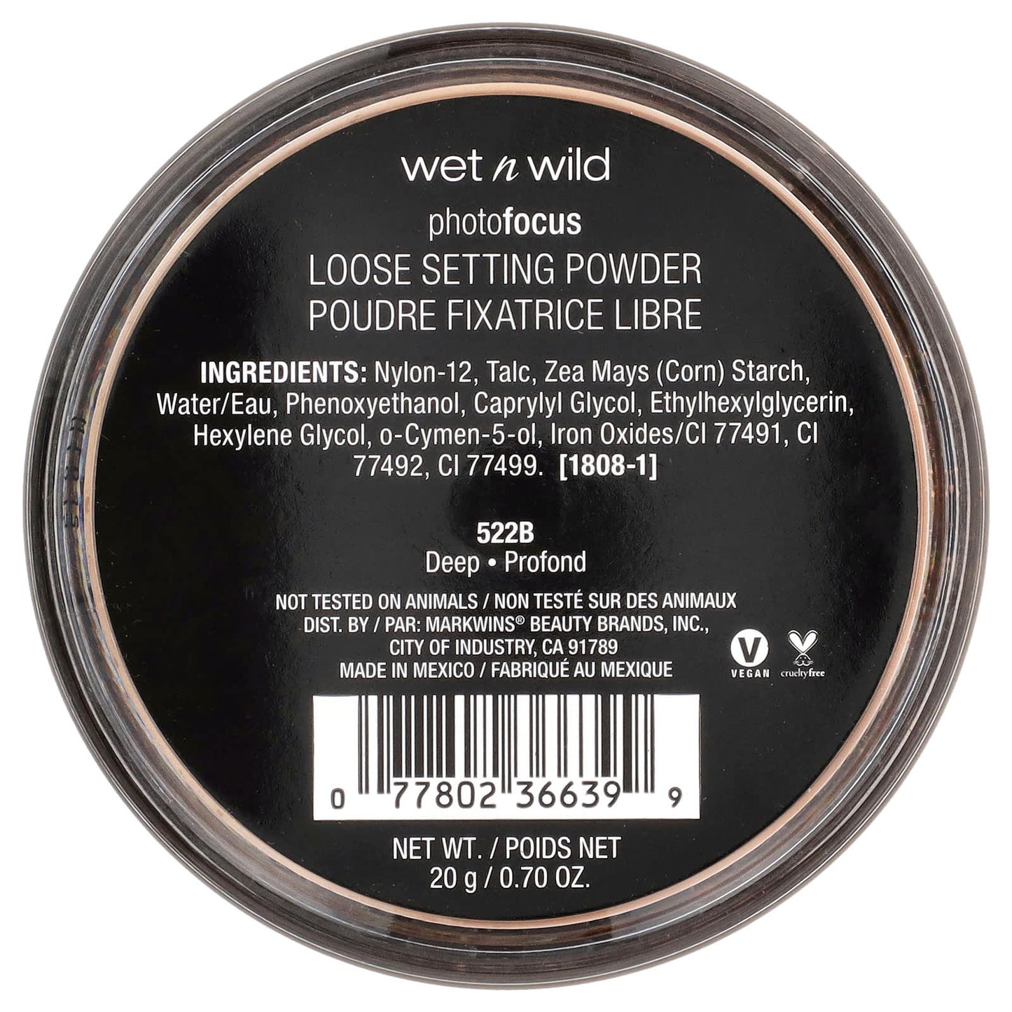 wet n wild, PhotoFocus™, Loose Setting Powder, 522B Deep, 0.70 oz (20 g) - Image 2