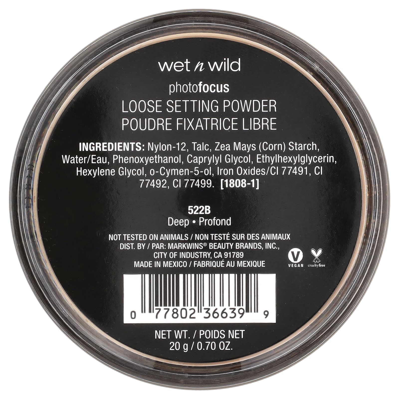 wet n wild, PhotoFocus™, Loose Setting Powder, 522B Deep, 0.70 oz (20 g) - Image 2