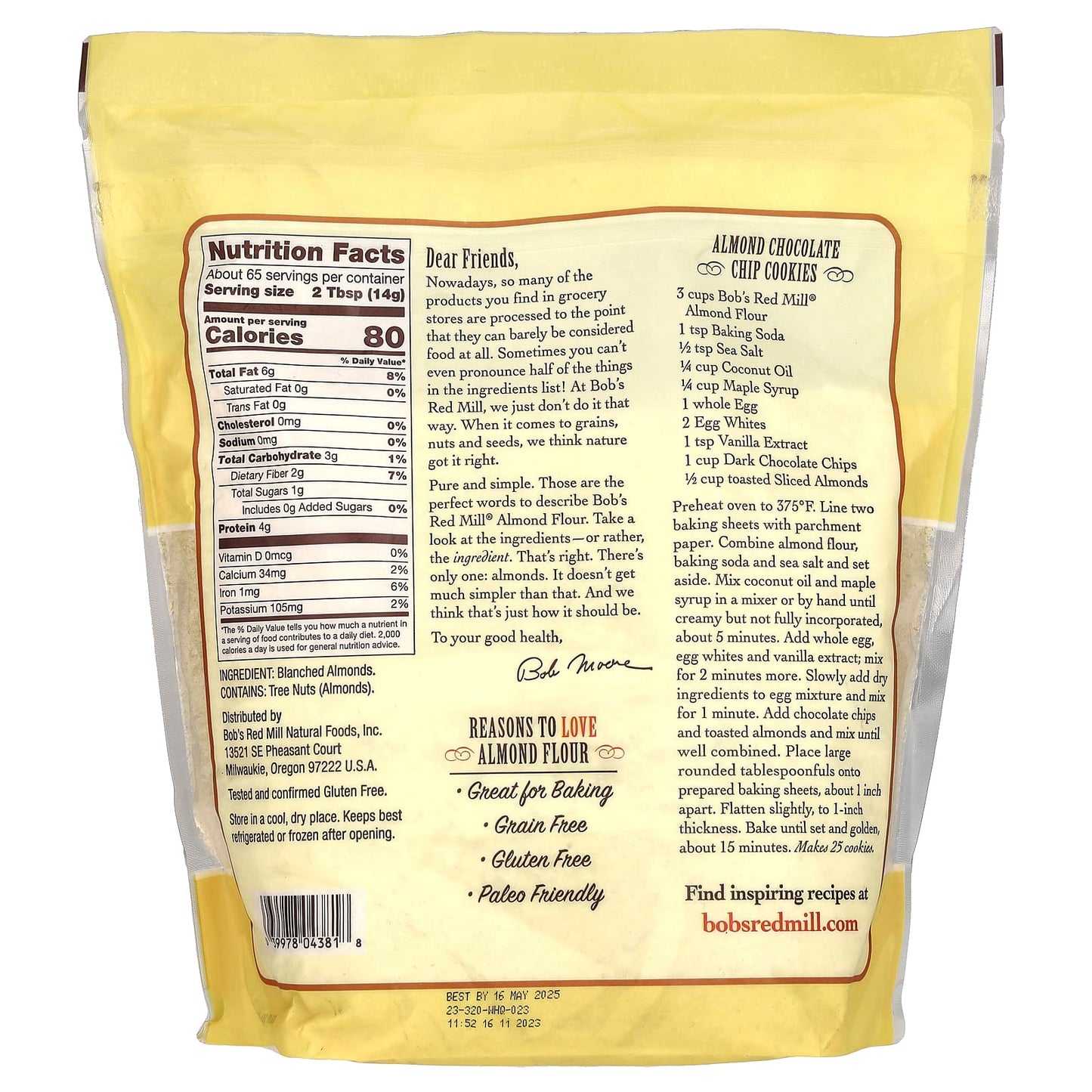 Gluten-Free Almond Flour by Bob's Red Mill - Paleo Friendly & Non-GMO - Image 2