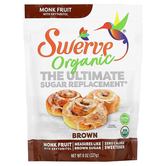 Swerve, Organic The Ultimate Sugar Replacement, Brown, 8 oz (227 g) - Image 1