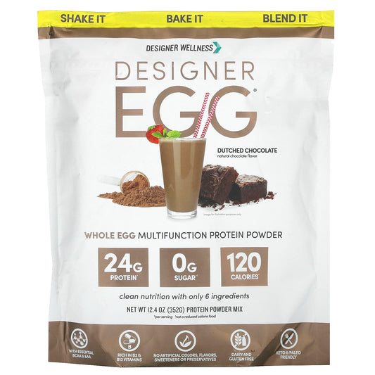 Dutch Chocolate Whole Egg Protein Powder by Designer Wellness - Image 1