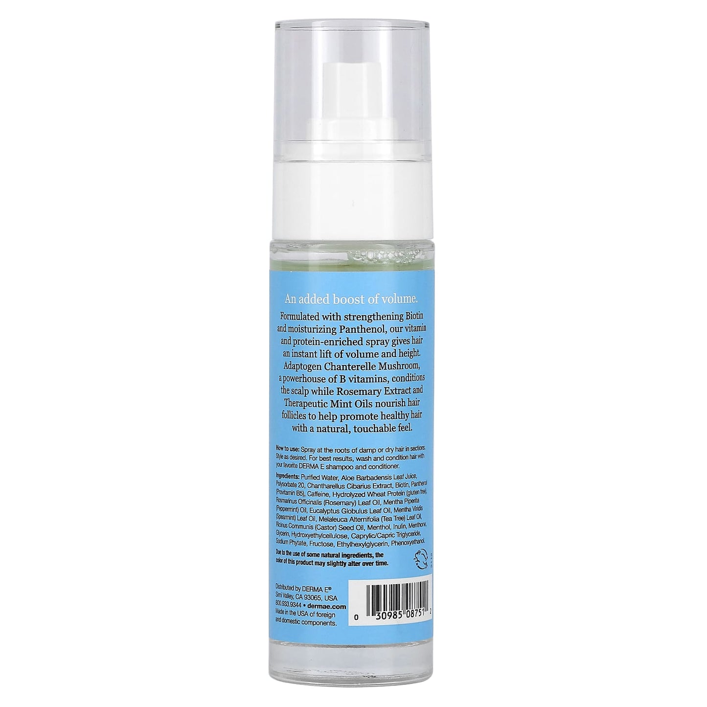 Derma E Biotin Thickening Spray for Hair Volume and Strength - Image 2