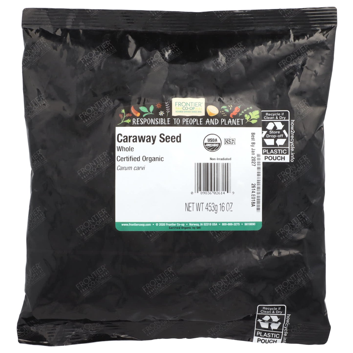 Frontier Co-op Organic Caraway Seeds 16 oz (453g) - Whole, Non-Irradiated - Image 2