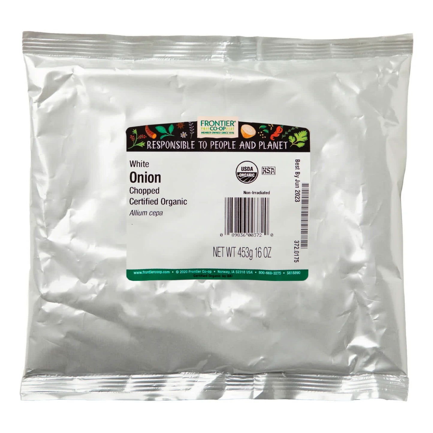 High-Quality Organic White Chopped Onion by Frontier Co-op, 16 oz - Image 2