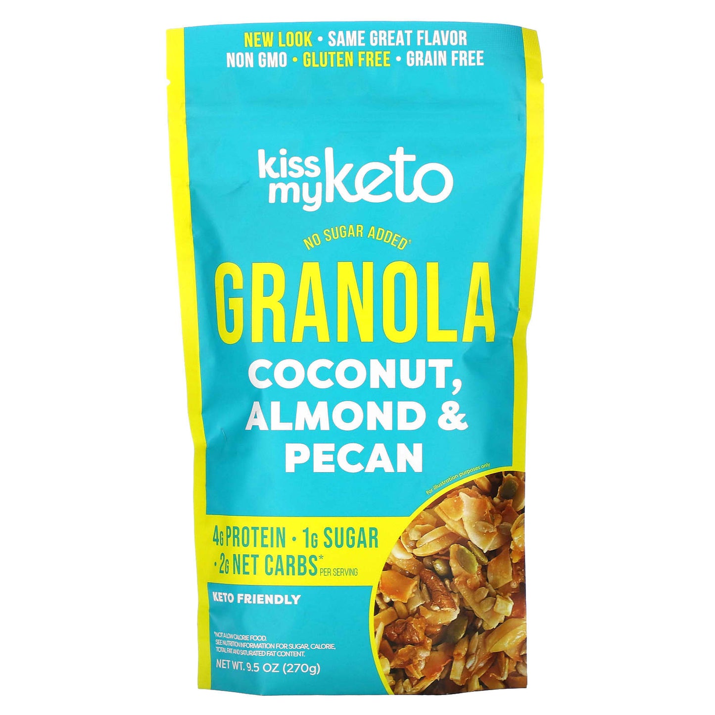 Kiss My Keto, Keto Granola, Coconut, Almond & Pecan, 9.5 oz (270 g) - Image 1