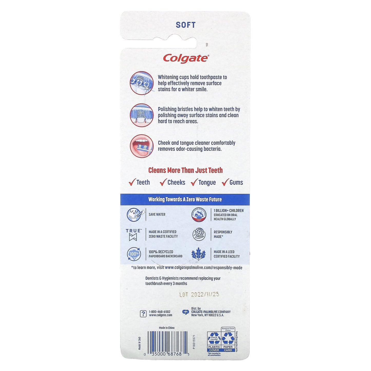 Colgate Optic White 360 Soft Toothbrush, 4-Count - Image 2