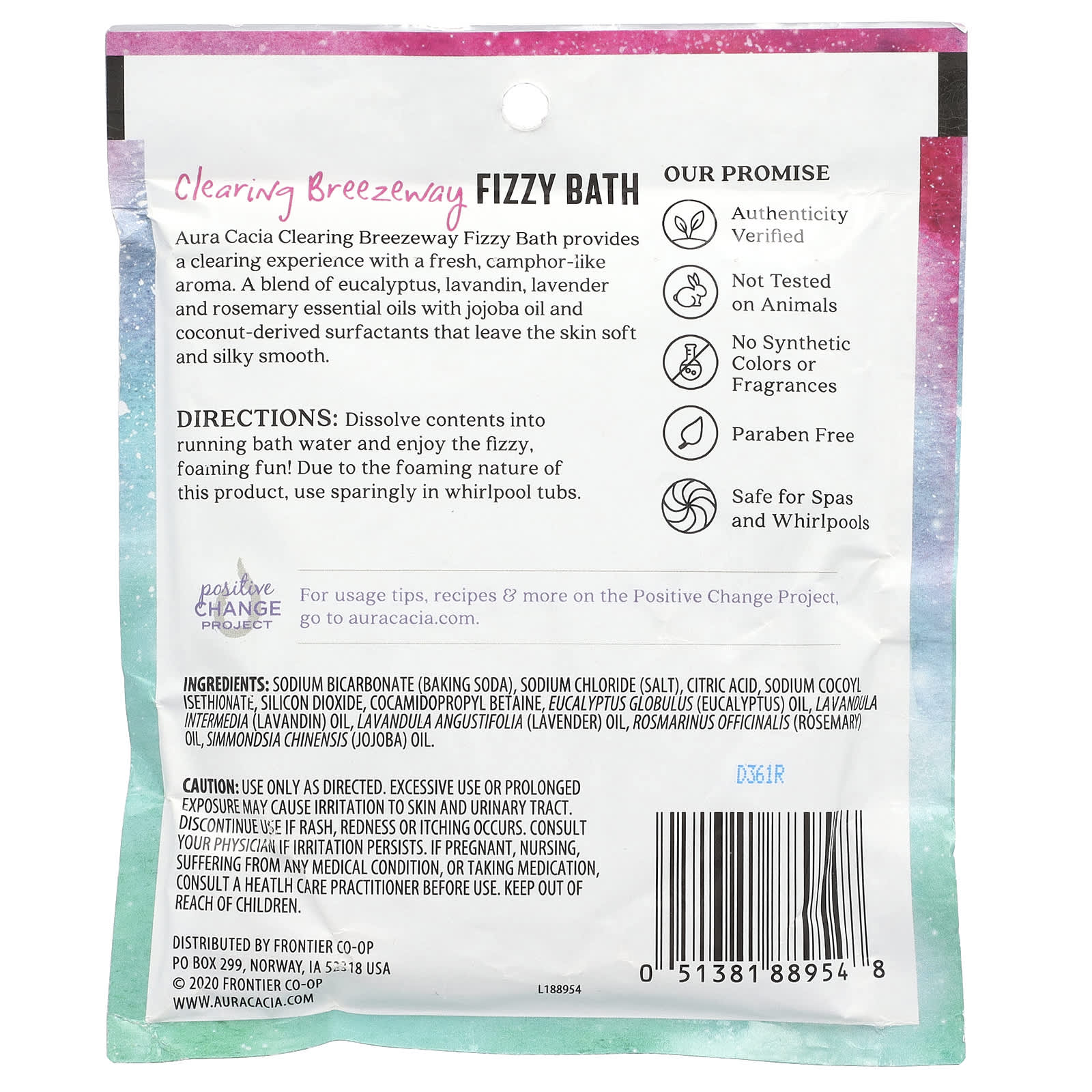 Aura Cacia Fizzy Clearing Bath for Refreshing Skin - Image 2