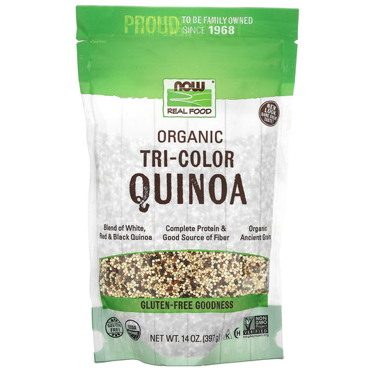 NOW Foods, Organic Tri-Color Quinoa, 14 oz (397 g) - Image 1