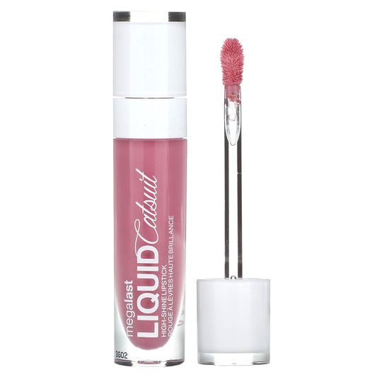 wet n wild, MegaLast, Liquid Catsuit, High-Shine Lipstick, 942B Flirt Alert, 0.2 oz (5.7 g) - Image 1