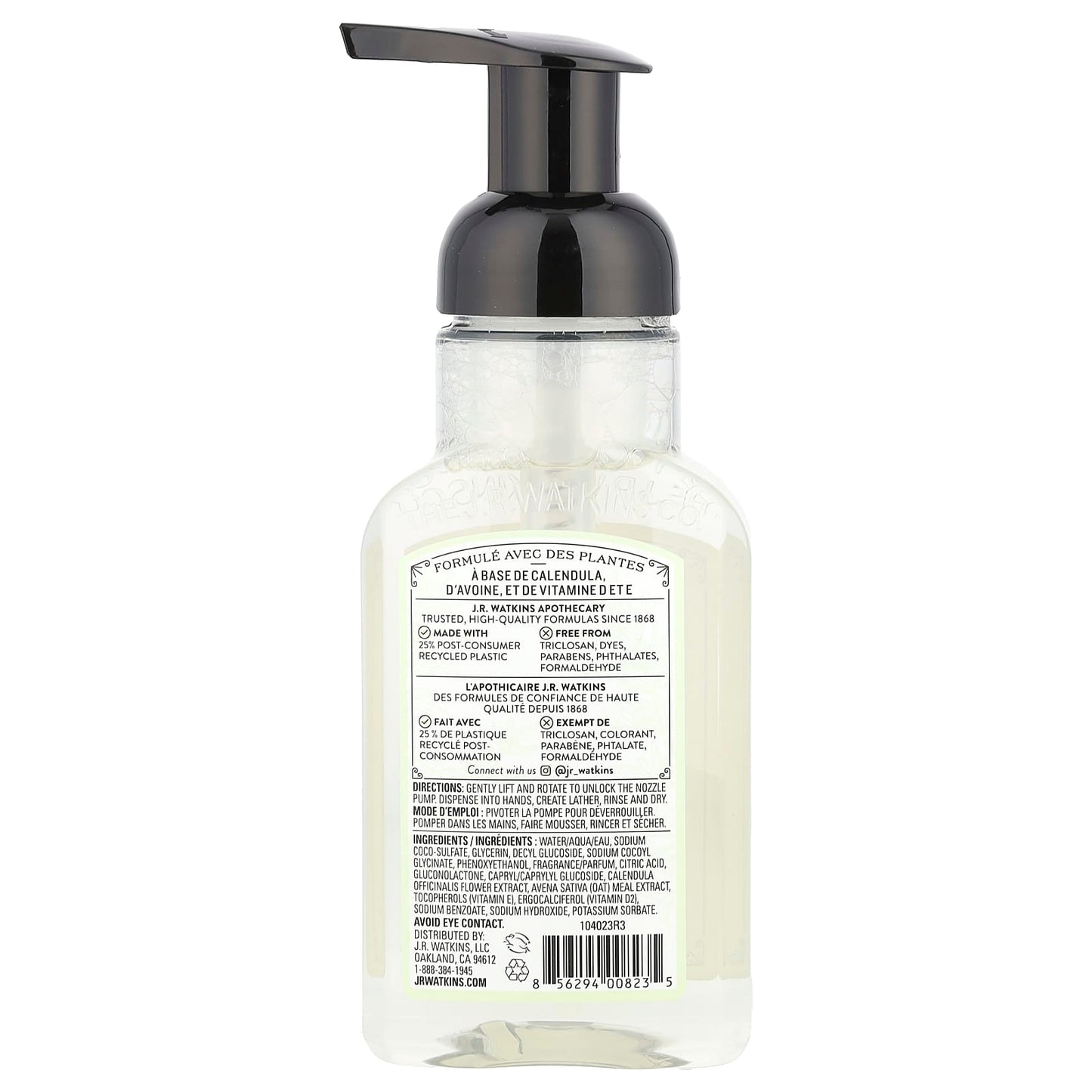 Neroli & Thyme Foaming Hand Soap by J.R. Watkins - 9oz - Image 2