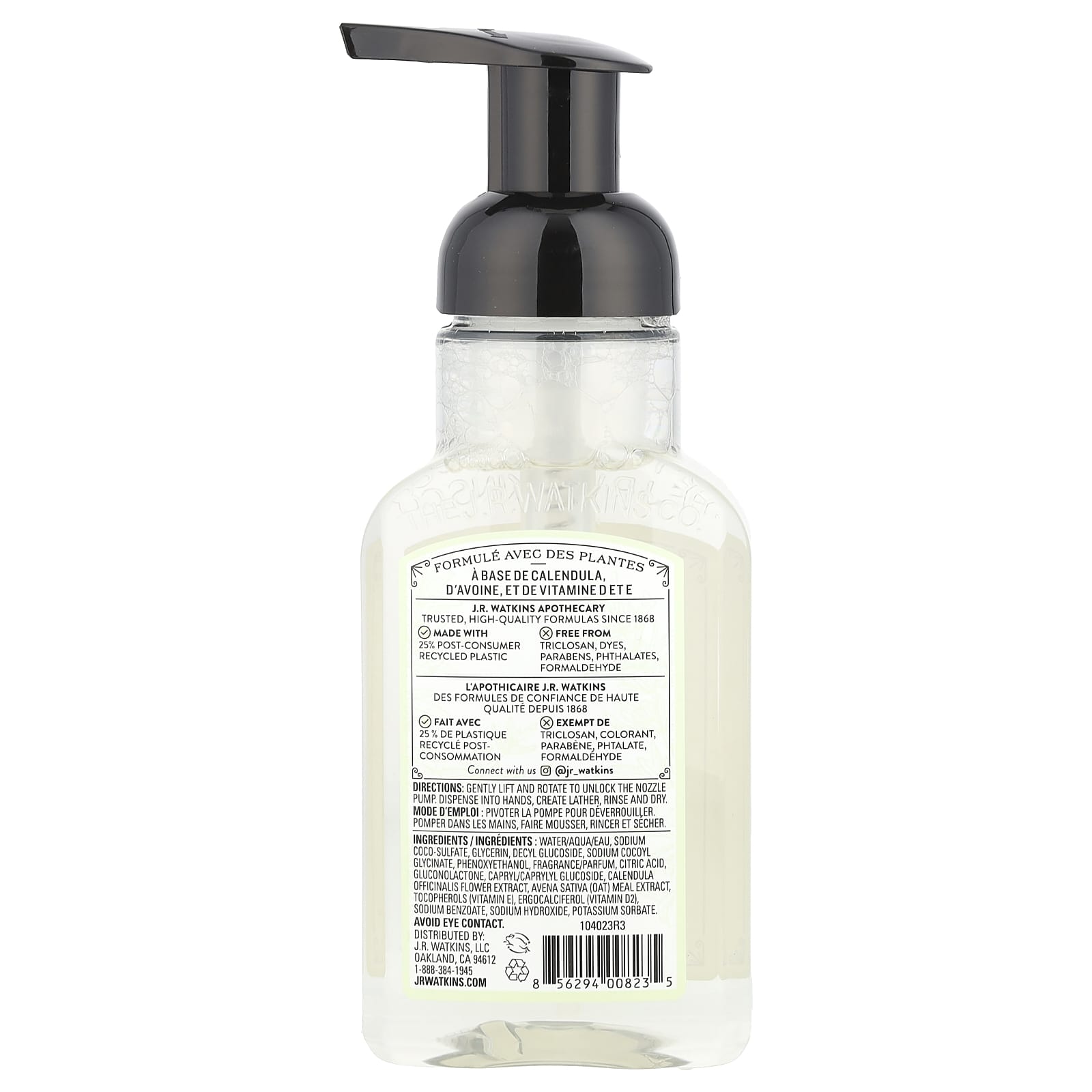 Neroli & Thyme Foaming Hand Soap by J.R. Watkins - 9oz - Image 2