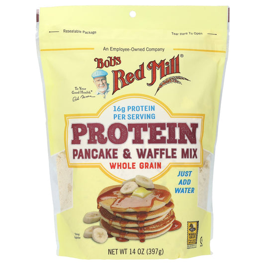 Bob's Red Mill Protein Pancake & Waffle Mix | 14 oz Whole Grain - Image 1