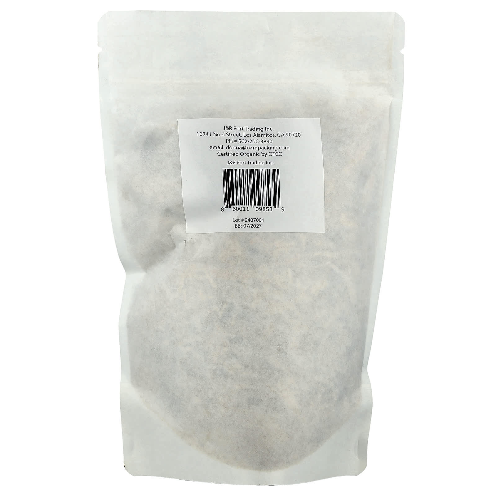 USDA Certified Organic Slippery Elm Bark Powder by J&amp;R Port Trading - 4 oz - Image 2