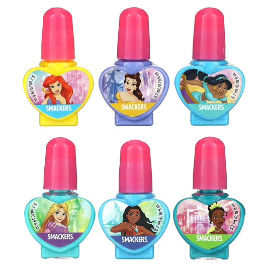 Lip Smacker, Disney Princess, Nail Polish Collection, 6 Pack, 0.19 fl oz (5.7 ml) Each - Image 1