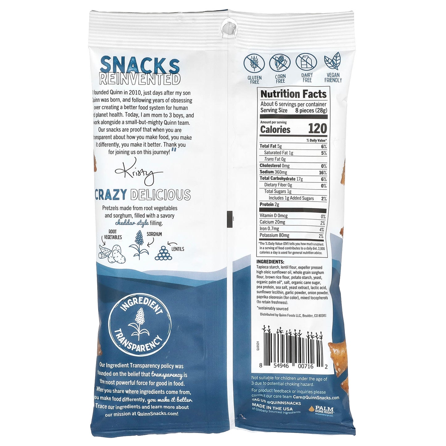 Quinn Snacks, Filled Pretzel Nuggets, Cheddah Cheezy , 5.8 oz (164 g) - Image 2