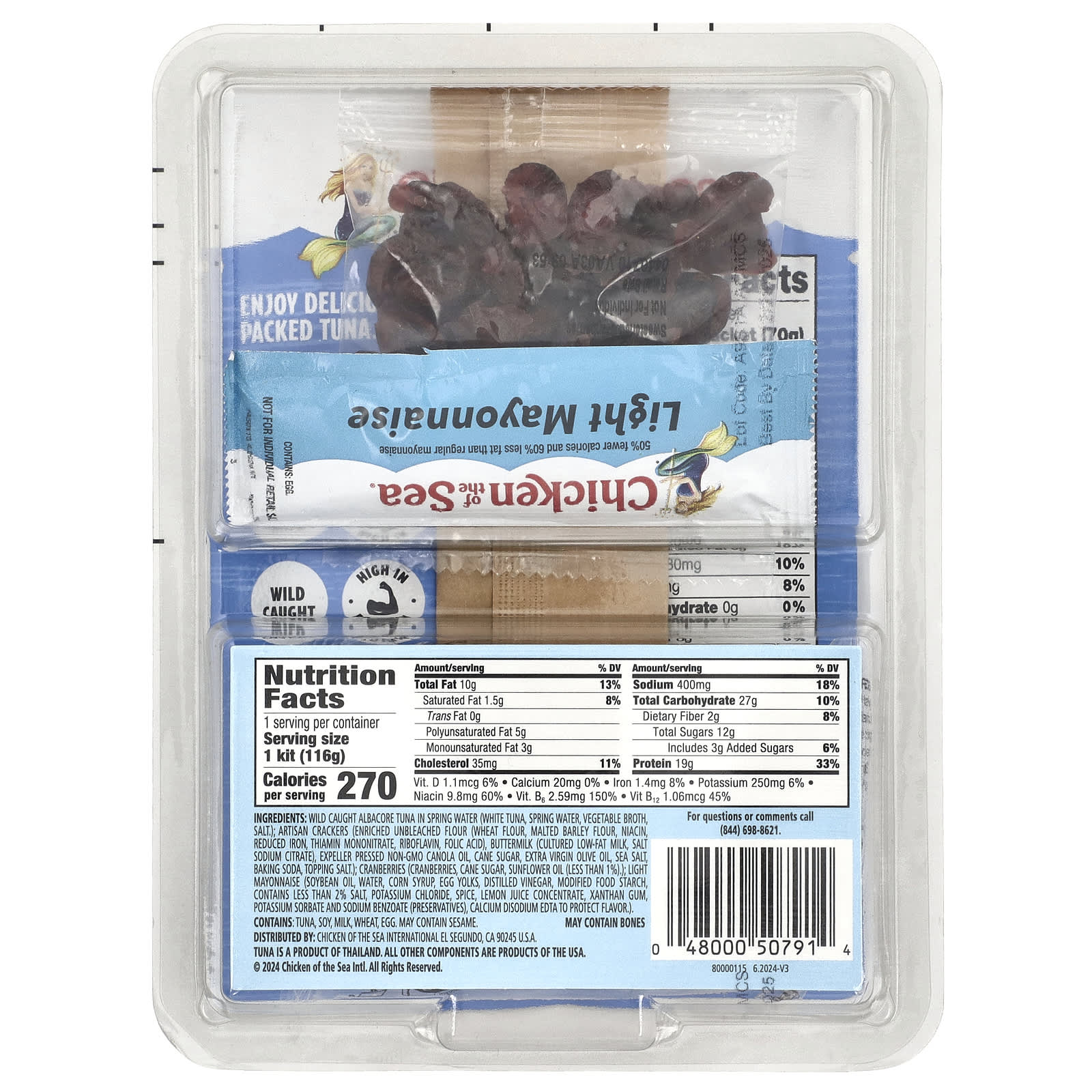 White Tuna Salad Kit by Chicken of the Sea - 4.1 oz (116 g) - Image 2