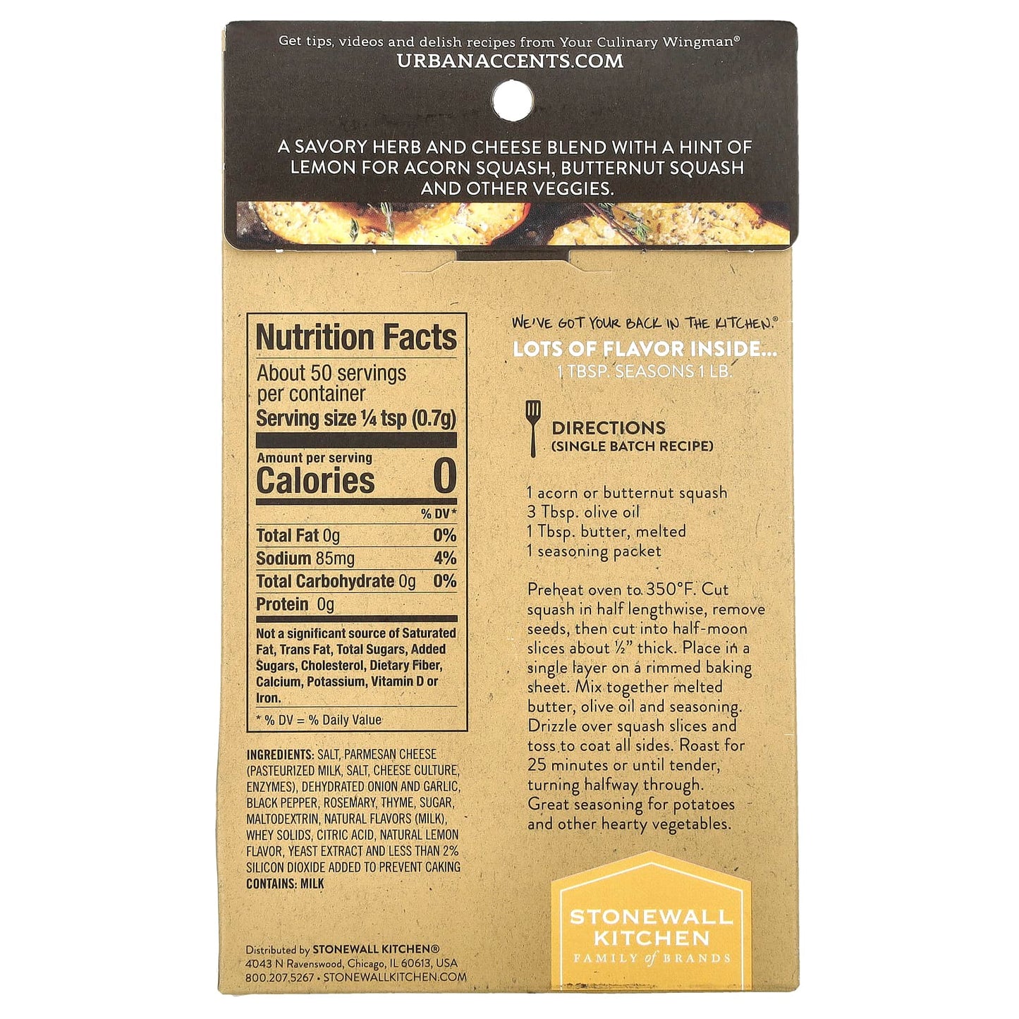 Urban Accents, Veggie Roaster Seasoning Blend, Parmesan Mediterranean, 1.25 oz (35 g) - Image 2