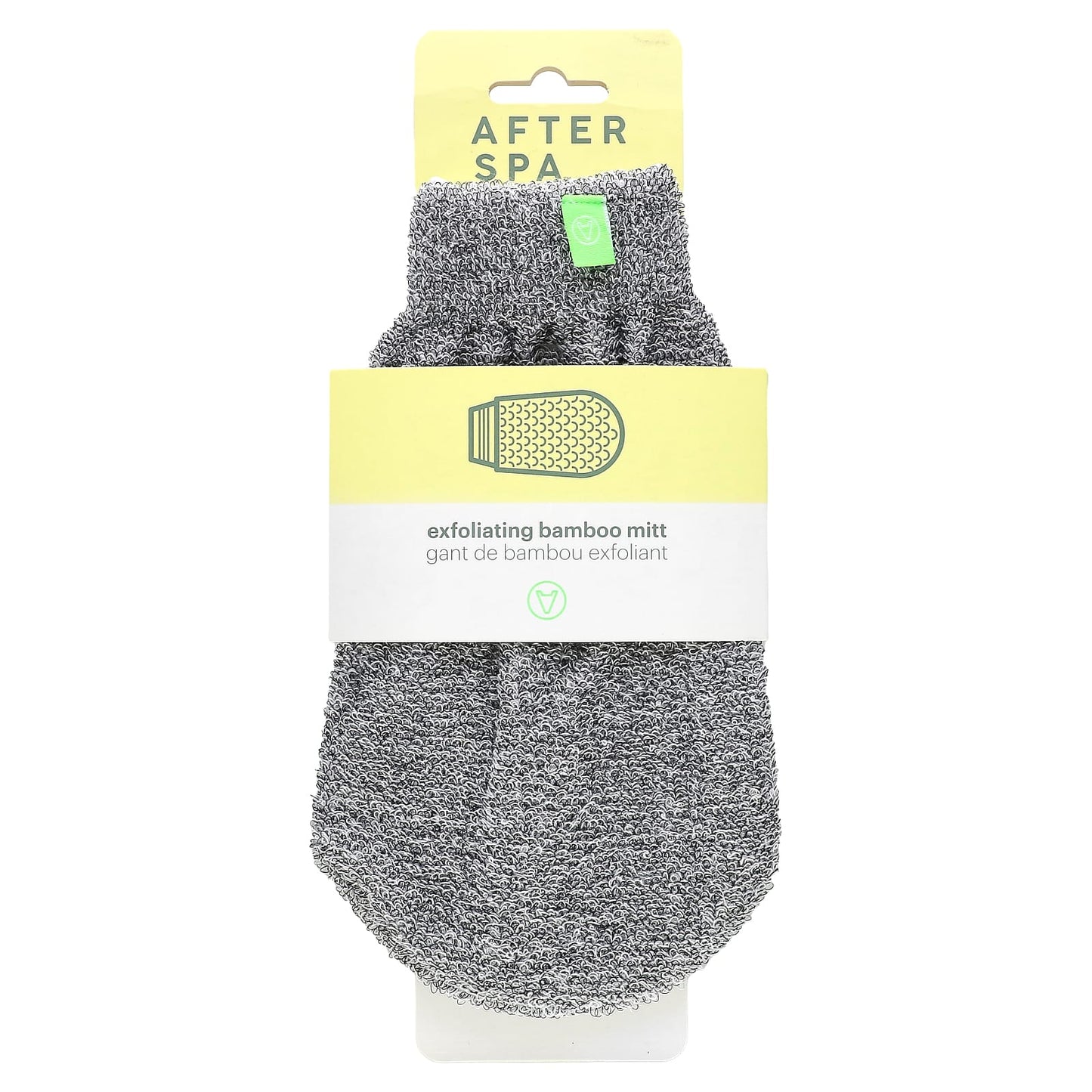 AfterSpa Bamboo Exfoliating Mitt for Smooth Radiant Skin - Image 1