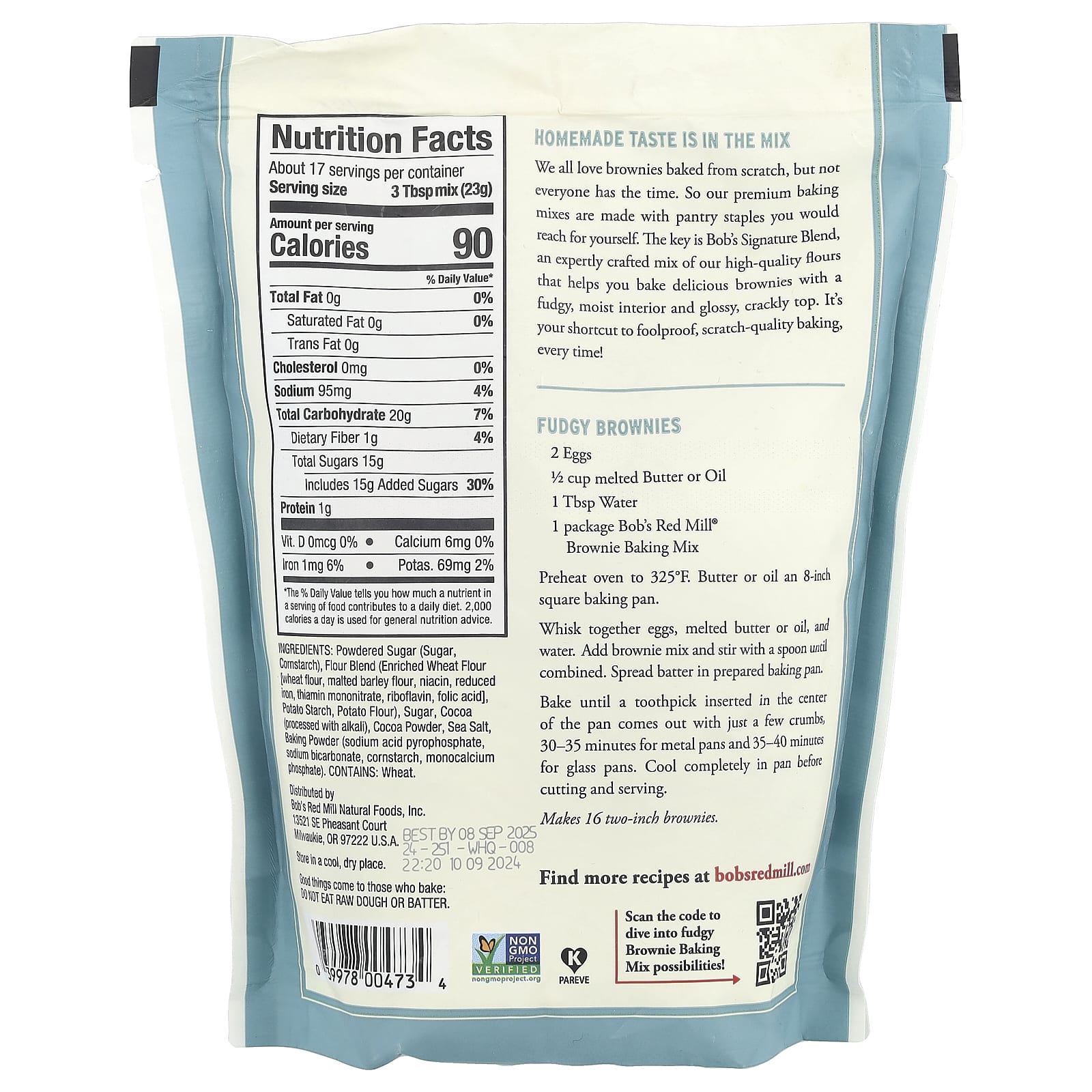 Fudgy Brownie Baking Mix by Bob's Red Mill - Easy, Delicious Results - Image 2