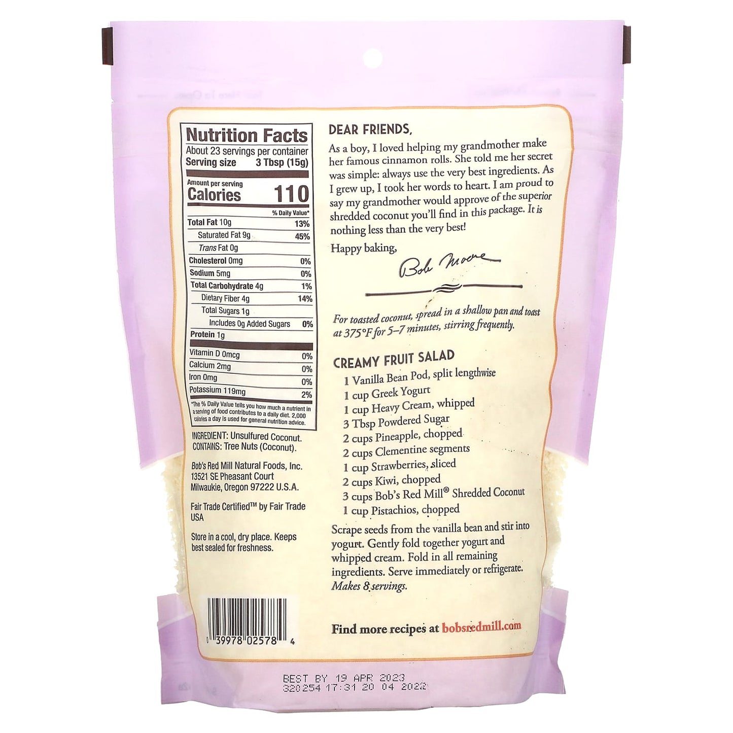 Bob's Red Mill Unsweetened Shredded Coconut, 12 oz (340g) - Perfect for Baking - Image 2