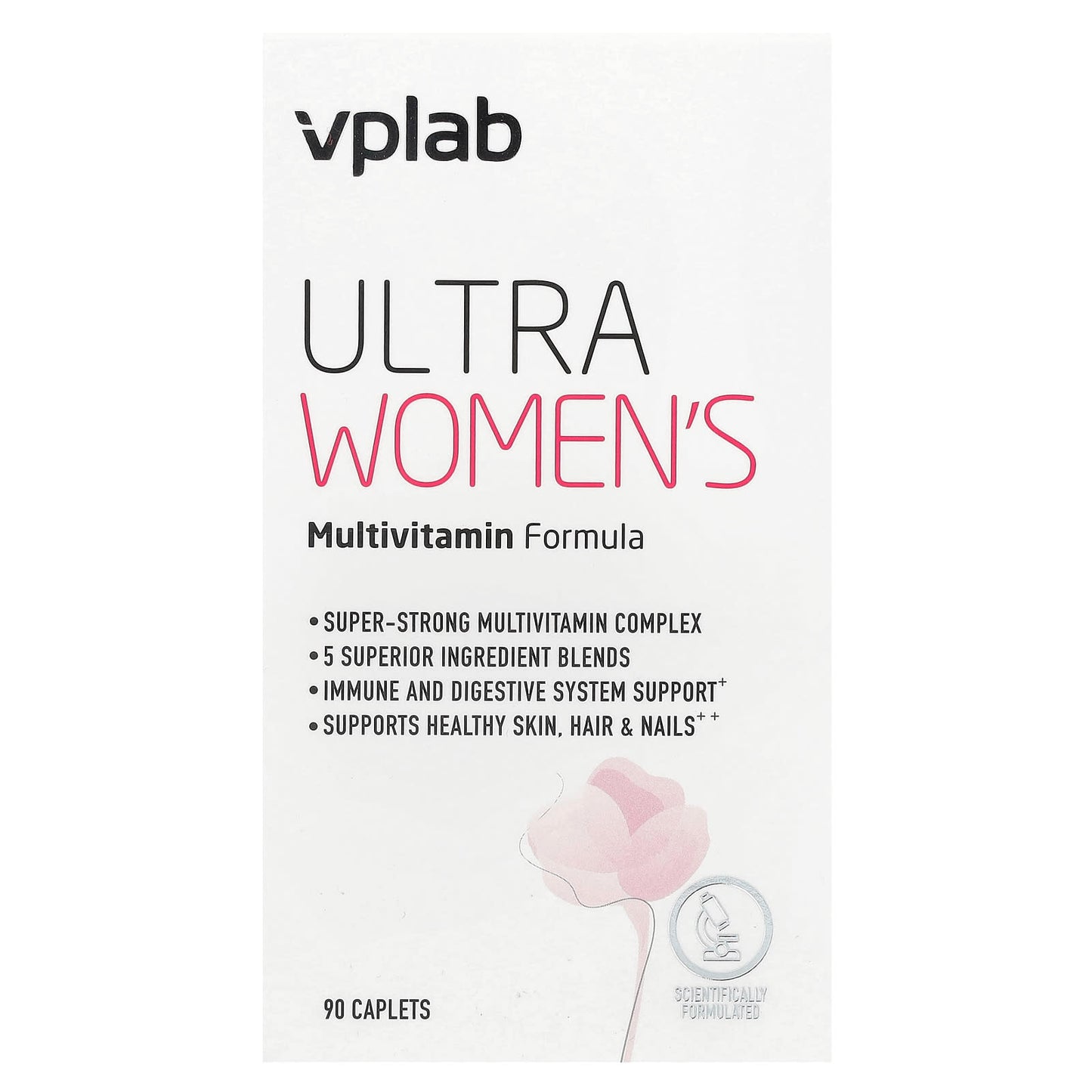 Vplab, Ultra Women’s Multivitamin Formula, 90 Caplets - Image 1