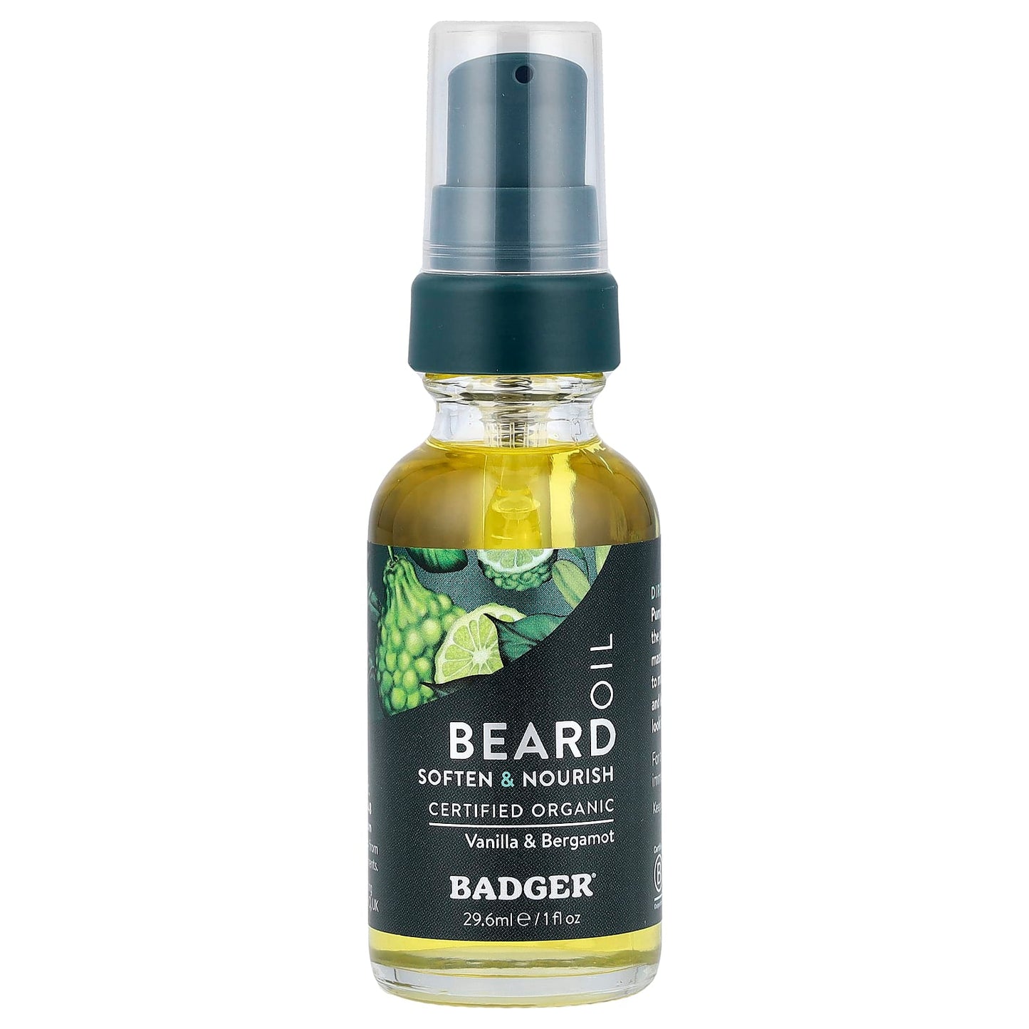 Moisturizing Beard Oil for Men - Vanilla & Bergamot, USDA Organic - Image 1