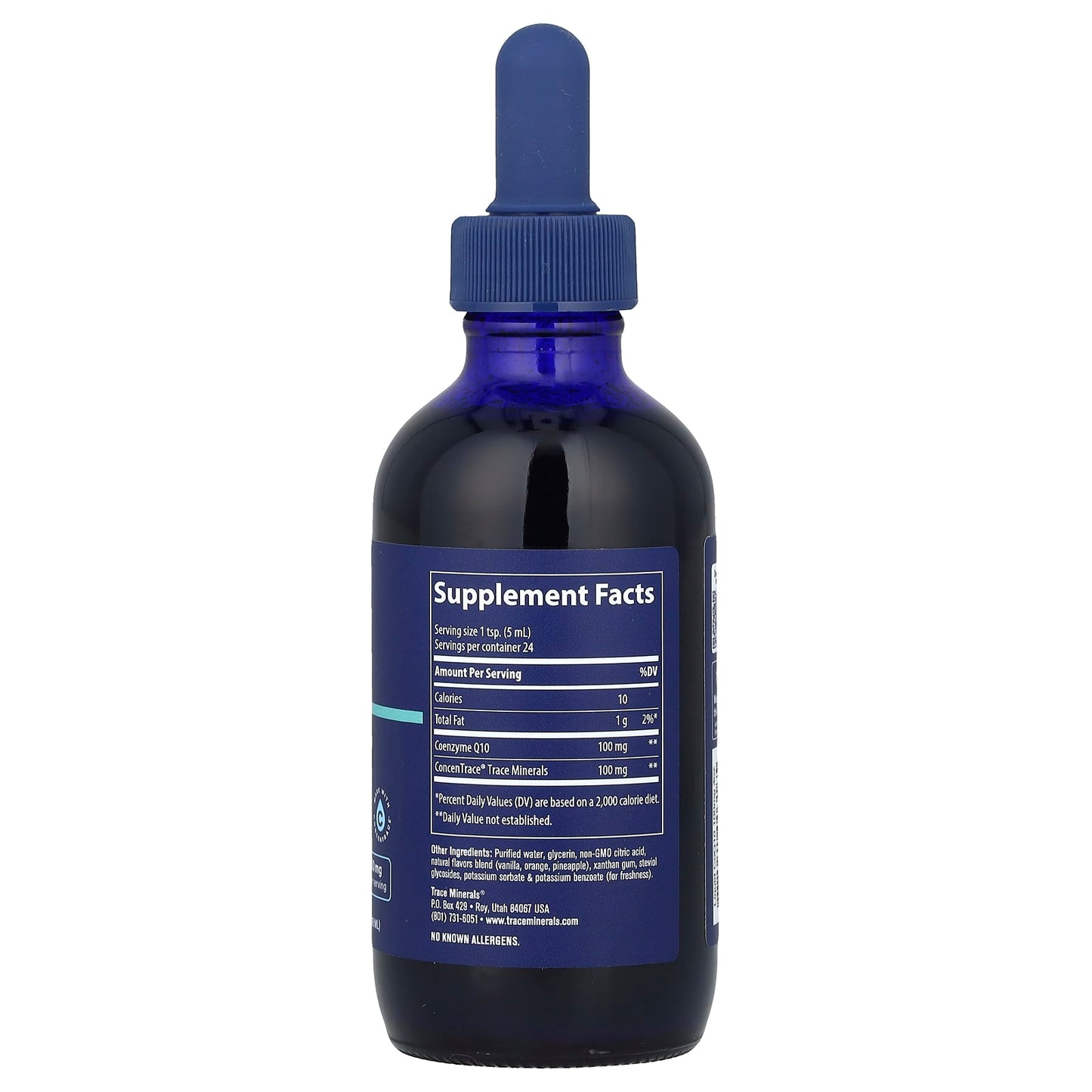 Trace, Liquid CoQ10, Tangerine, 4 fl oz (118 ml) - Image 2