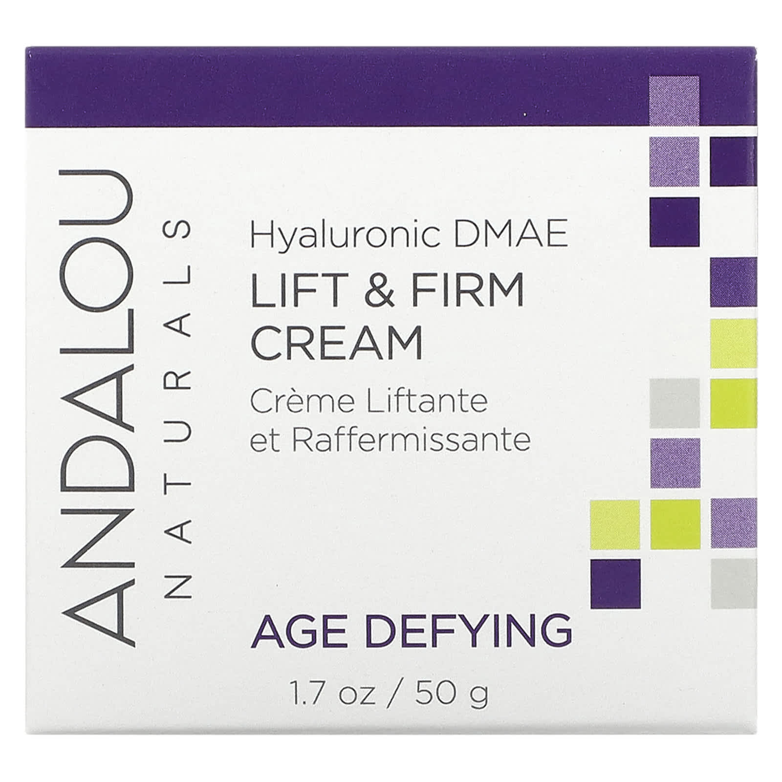 Andalou Naturals Lift & Firm Cream, Hyaluronic DMAE, Age Defying - Image 2
