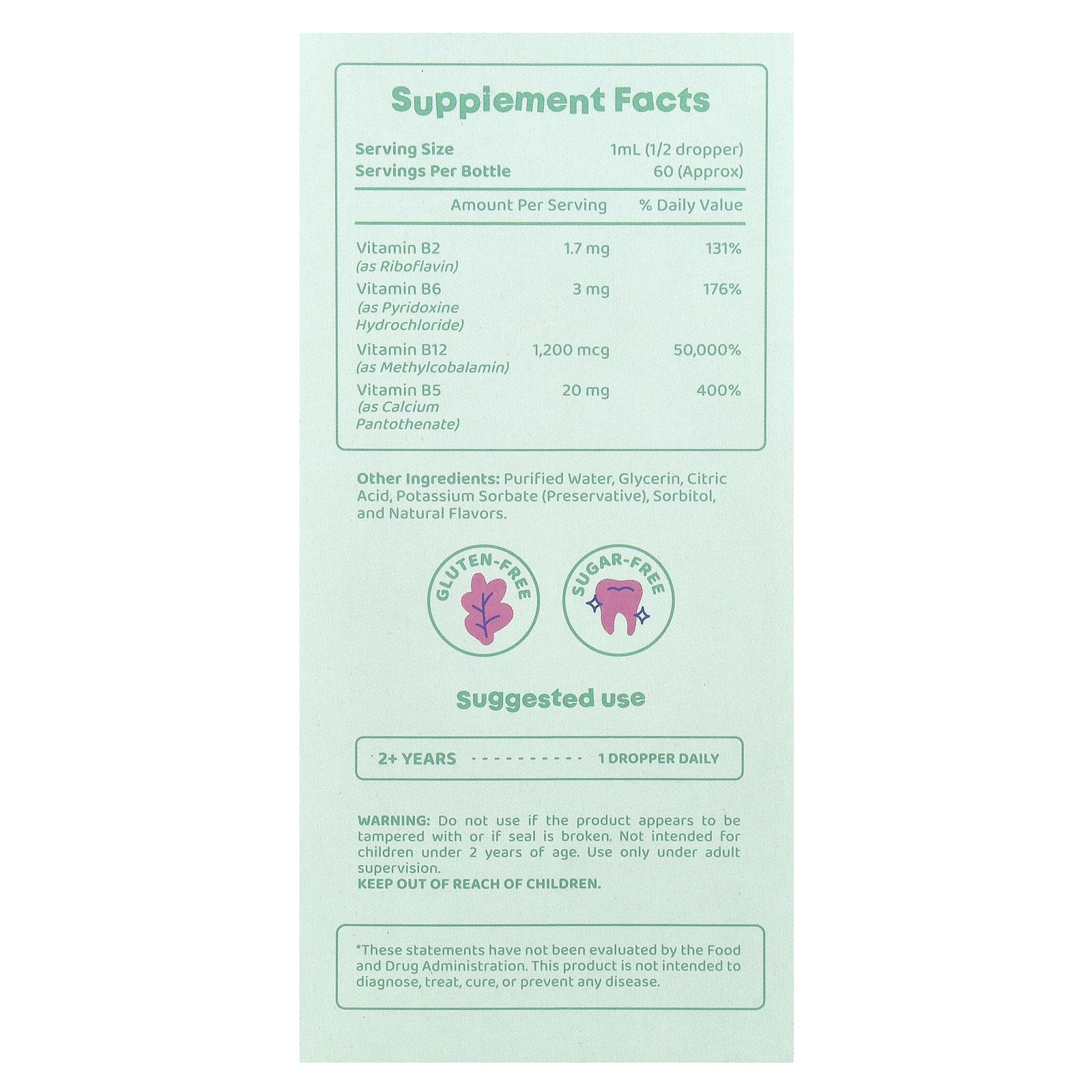 Burst B12 Liquid Vitamin Supplement by JoySpring, Sugar-Free & Gluten-Free - Image 2