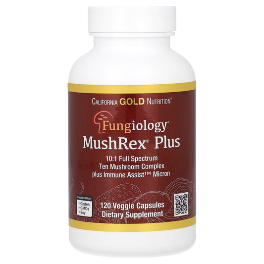 Boost Immunity with California Gold Nutrition's Fungiology MushRex Plus - Image 1