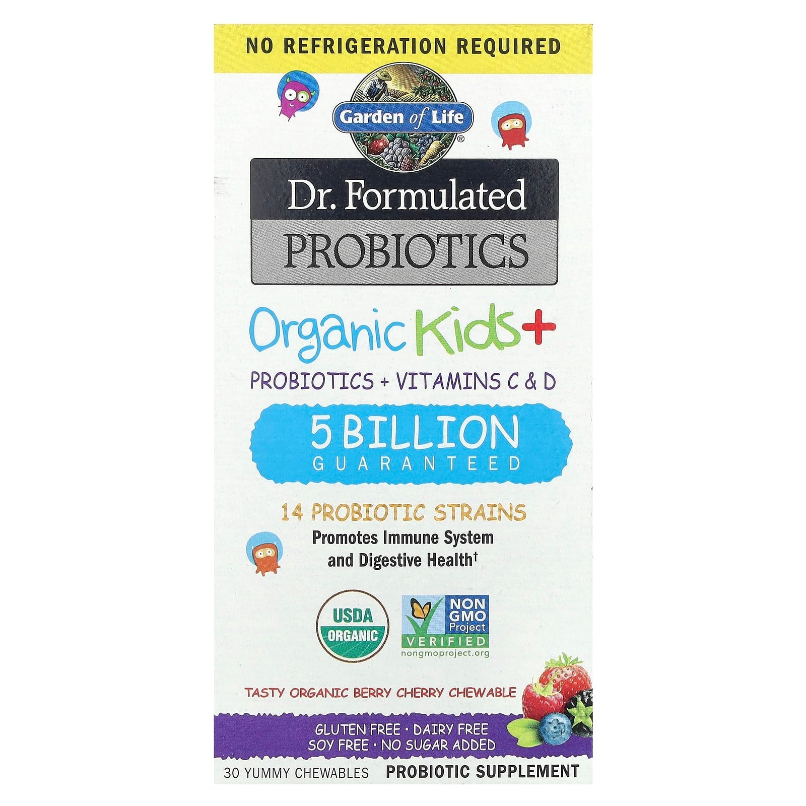 USDA Organic Probiotics for Kids - Immune & Digestive Support - Image 1