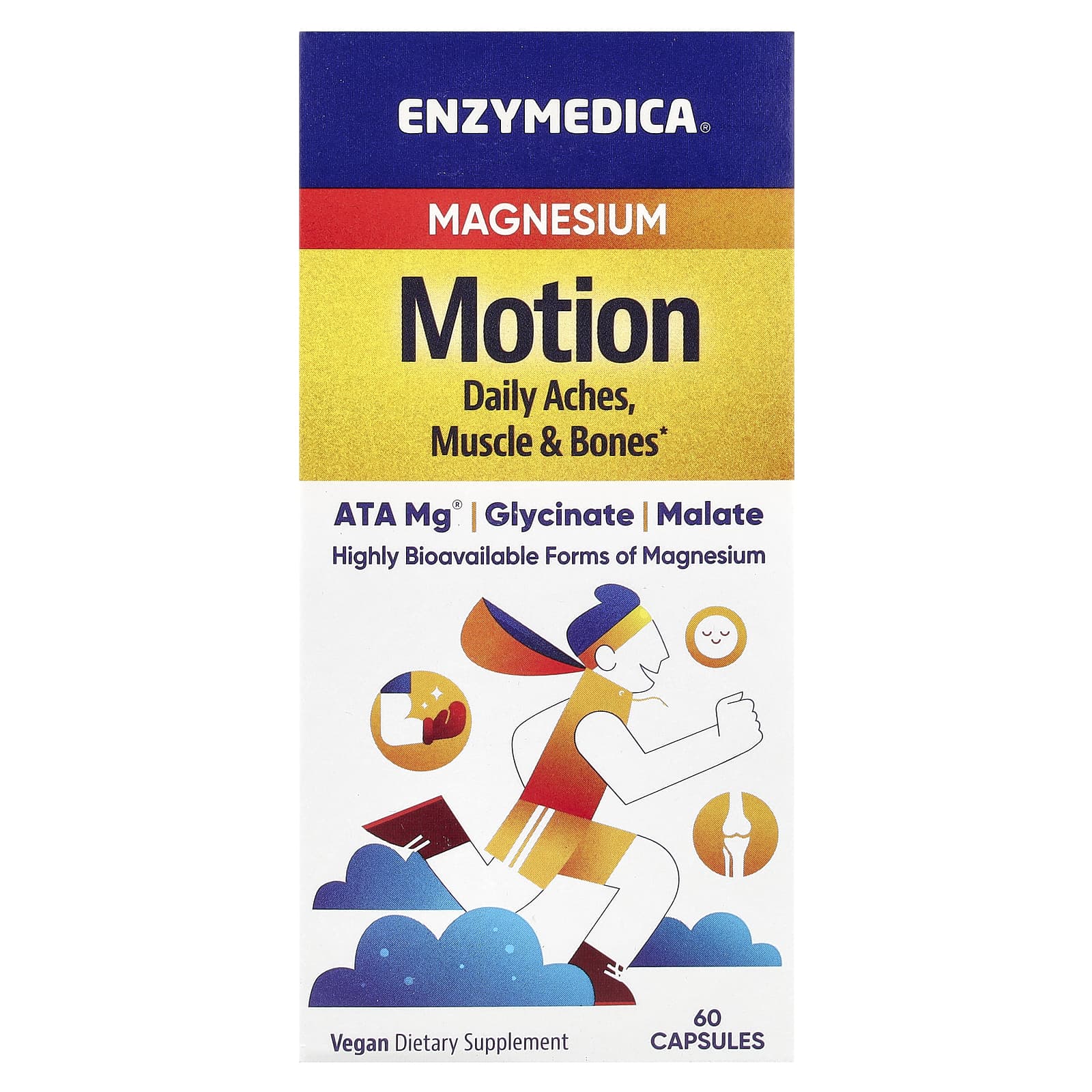 Magical Magnesium Relief - Enzymedica Motion 60 Capsules - Image 1