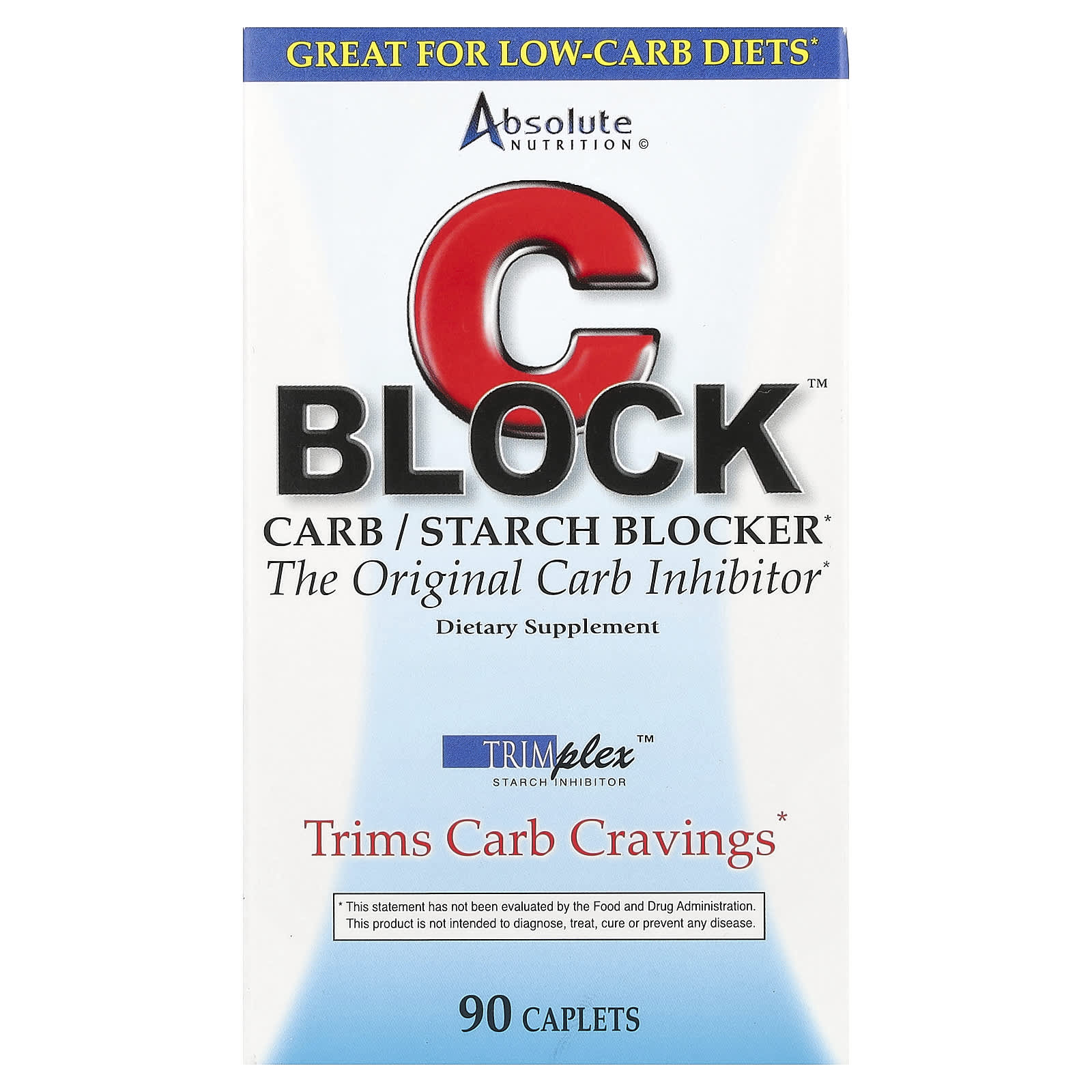 Carb Blocker Supplement for Low-Carb Diets - CBlock by Absolute Nutrition - Image 1