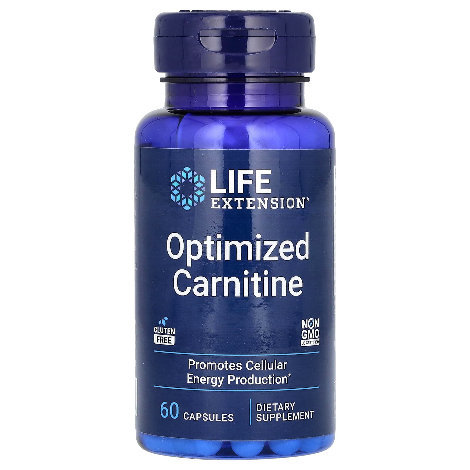 Life Extension, Optimized Carnitine, 60 Capsules - Image 1