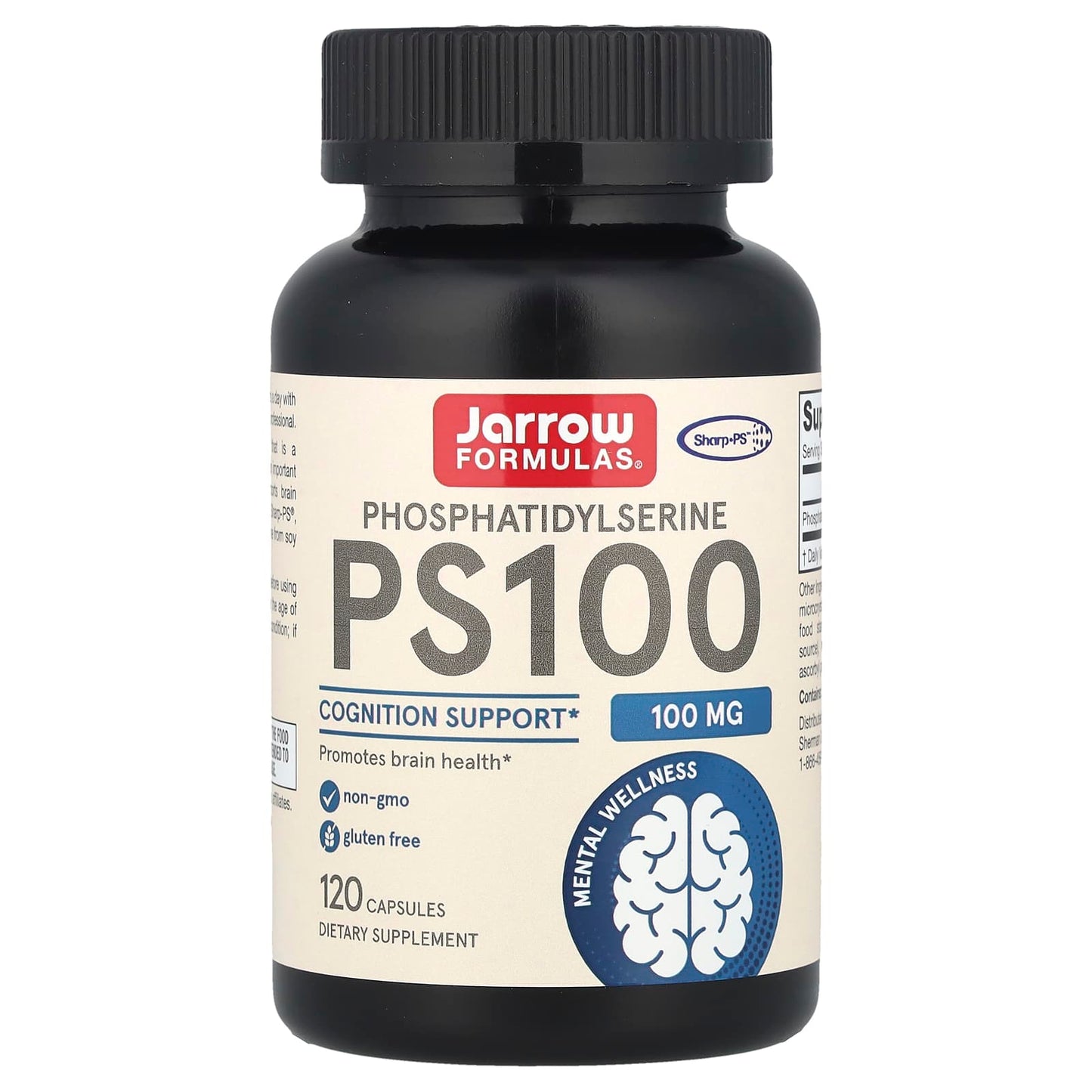 Jarrow Formulas PS100 - Brain Health Supplement with Phosphatidylserine - Image 1