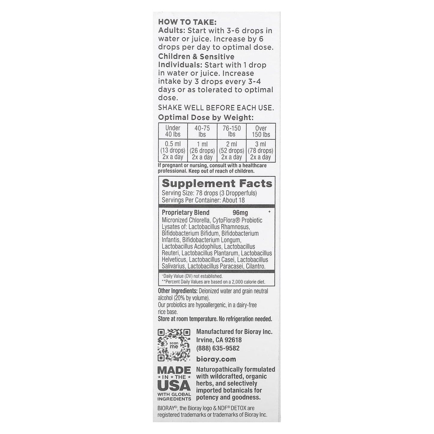 Bioray NDF Detox Heavy Metal Cleanser for Stronger Immune Systems 1 fl oz - Image 2