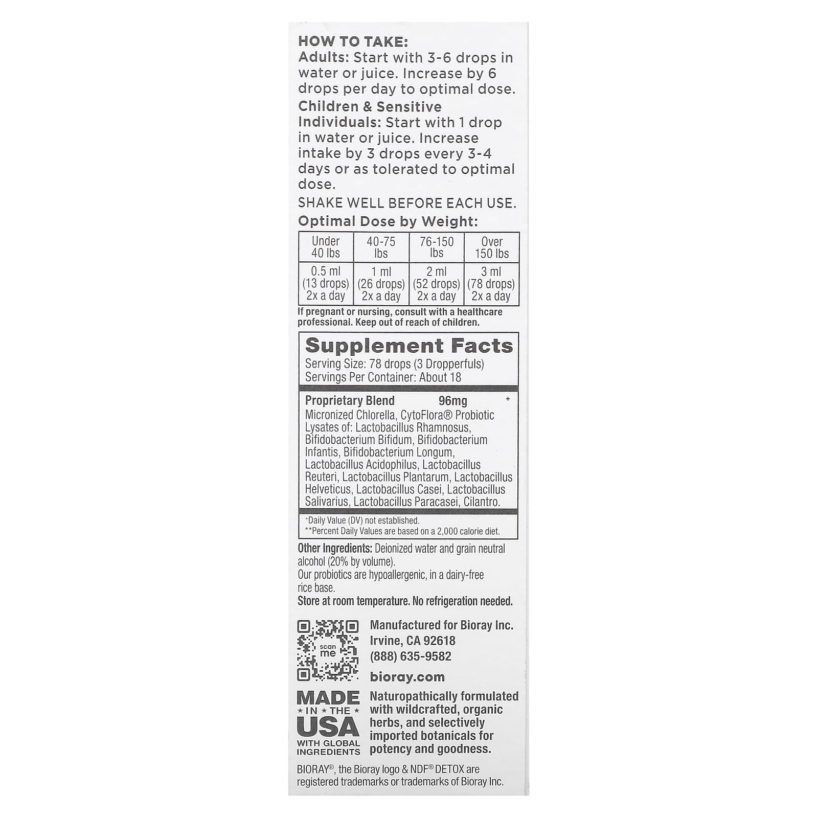 Bioray NDF Detox Heavy Metal Cleanser for Stronger Immune Systems 1 fl oz - Image 2