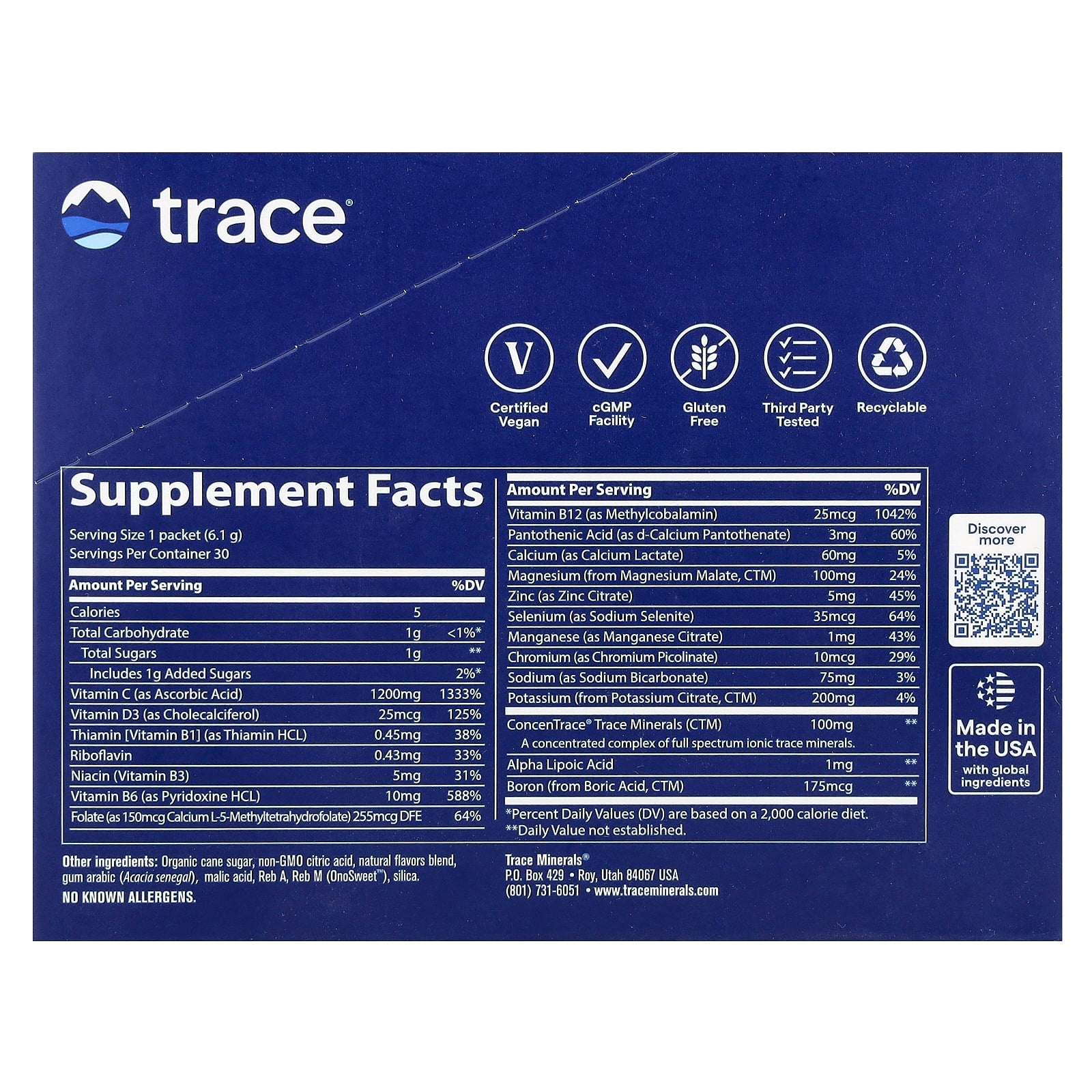 Trace, Power Pak, Lemon Lime, 30 Stick Packets, 0.22 oz (6.1 g) Each - Image 2