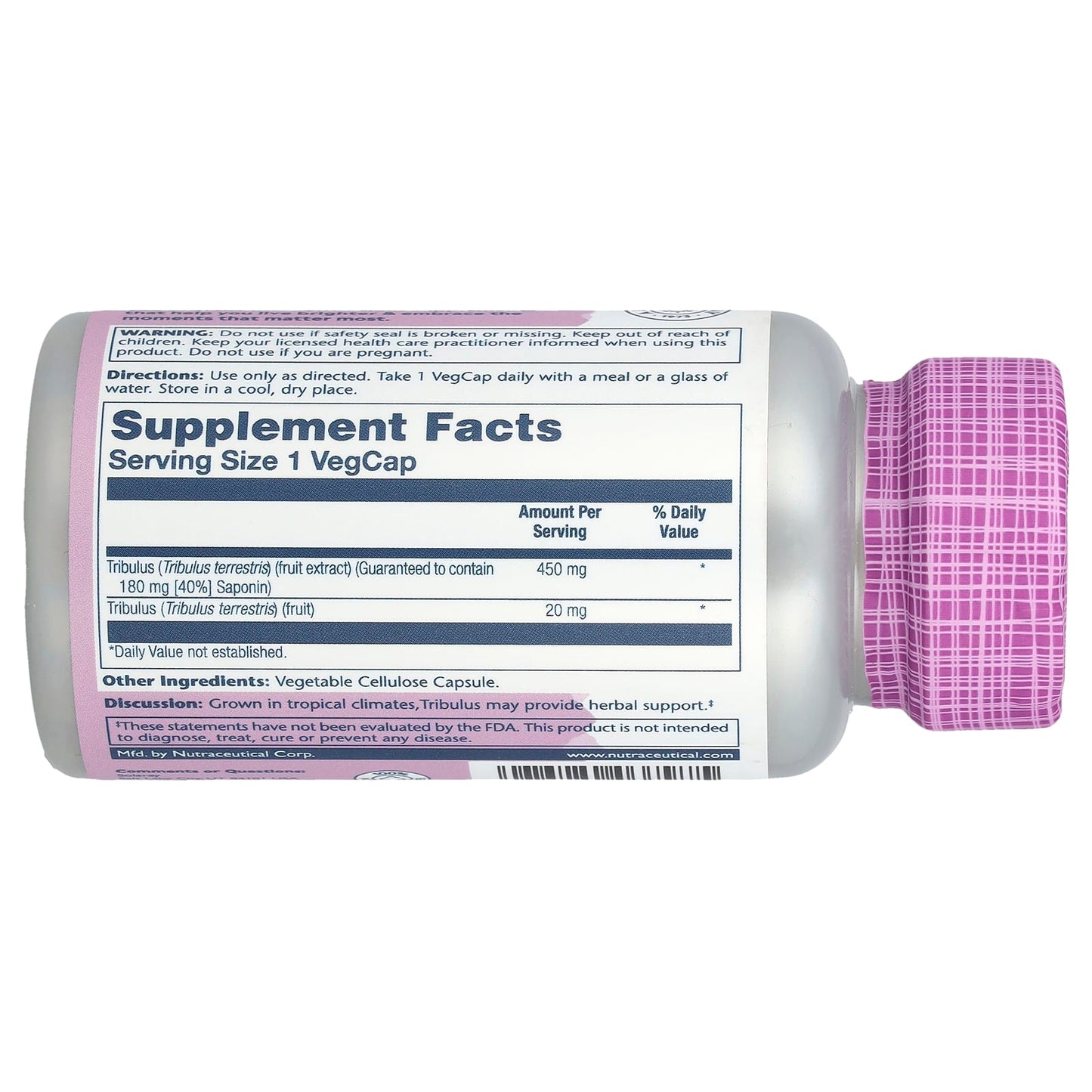 Solaray, Vital Extracts, Tribulus, 60 VegCaps - Image 2