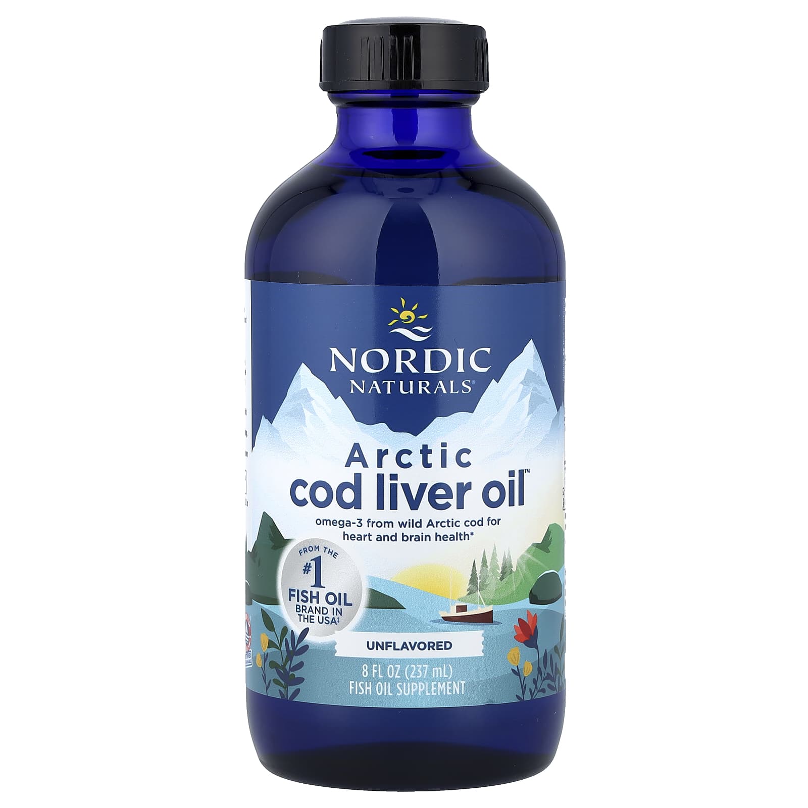 Nordic Naturals, Arctic Cod Liver Oil™, Unflavored, 8 fl oz (237 ml) - Image 1