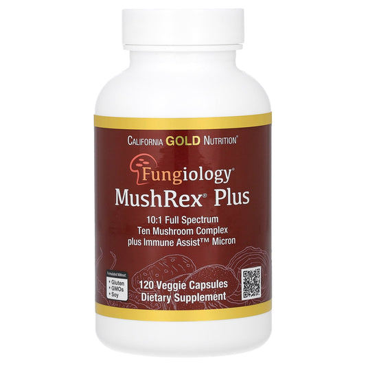 Boost Immunity with California Gold Nutrition's Fungiology MushRex Plus - Image 1