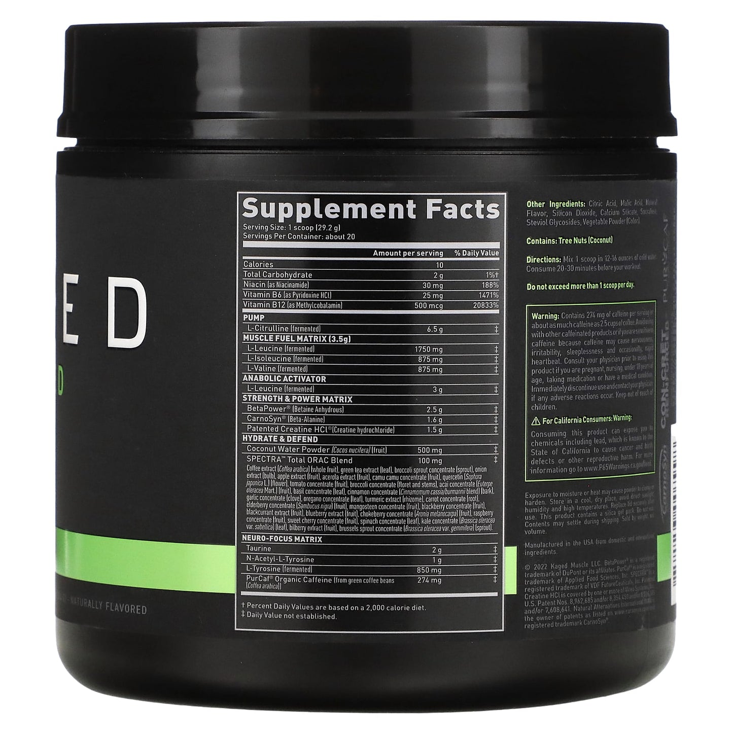 Kaged PRE-KAGED Pre-Workout Berry Blast - Image 2