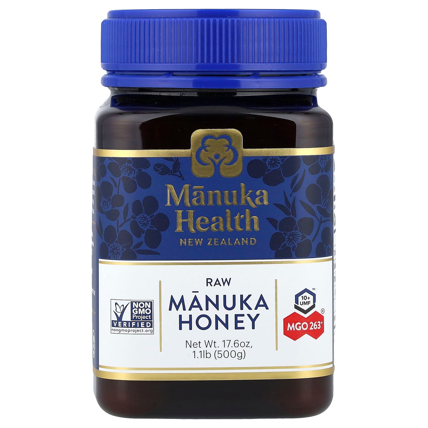 Manuka Health, Raw Manuka Honey, UMF 10+, MGO 263+, 17.6 oz (500 g) - Image 1