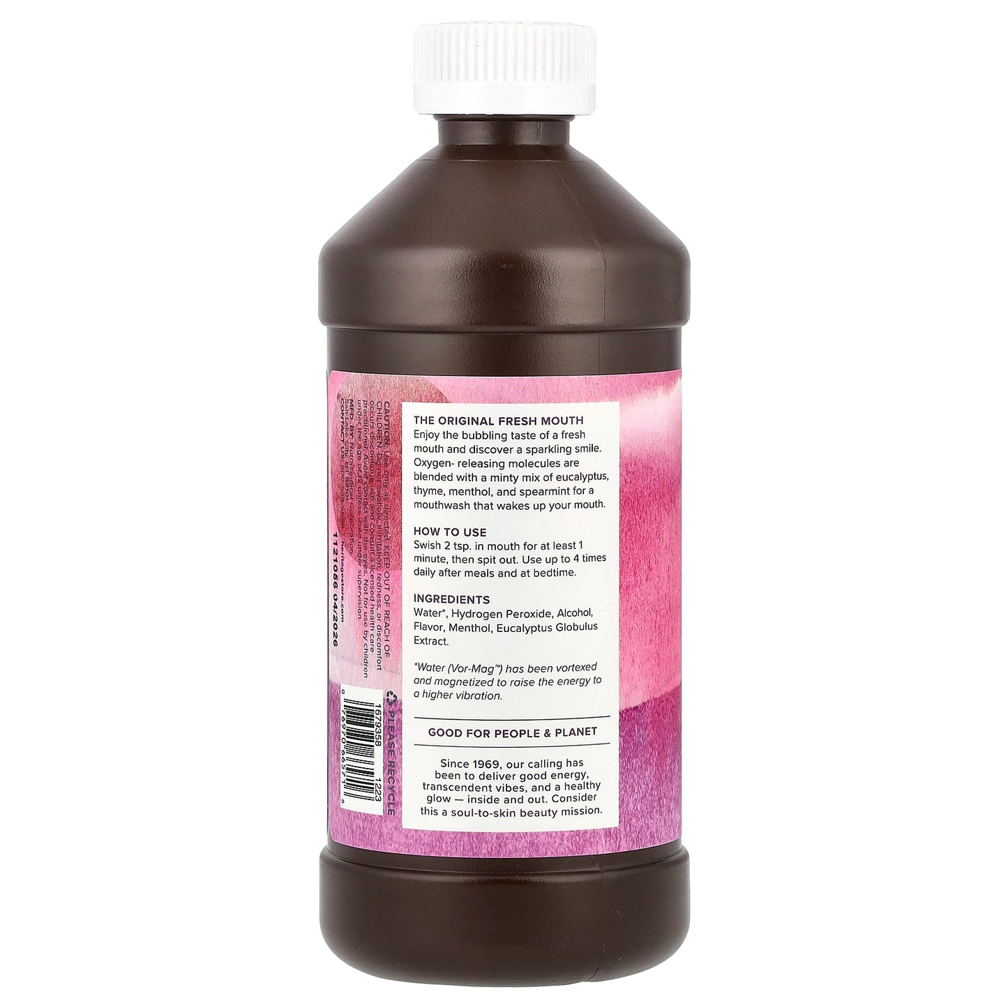Heritage Store Eucalyptus Mint Hydrogen Peroxide Mouthwash, 16 fl oz - Image 2