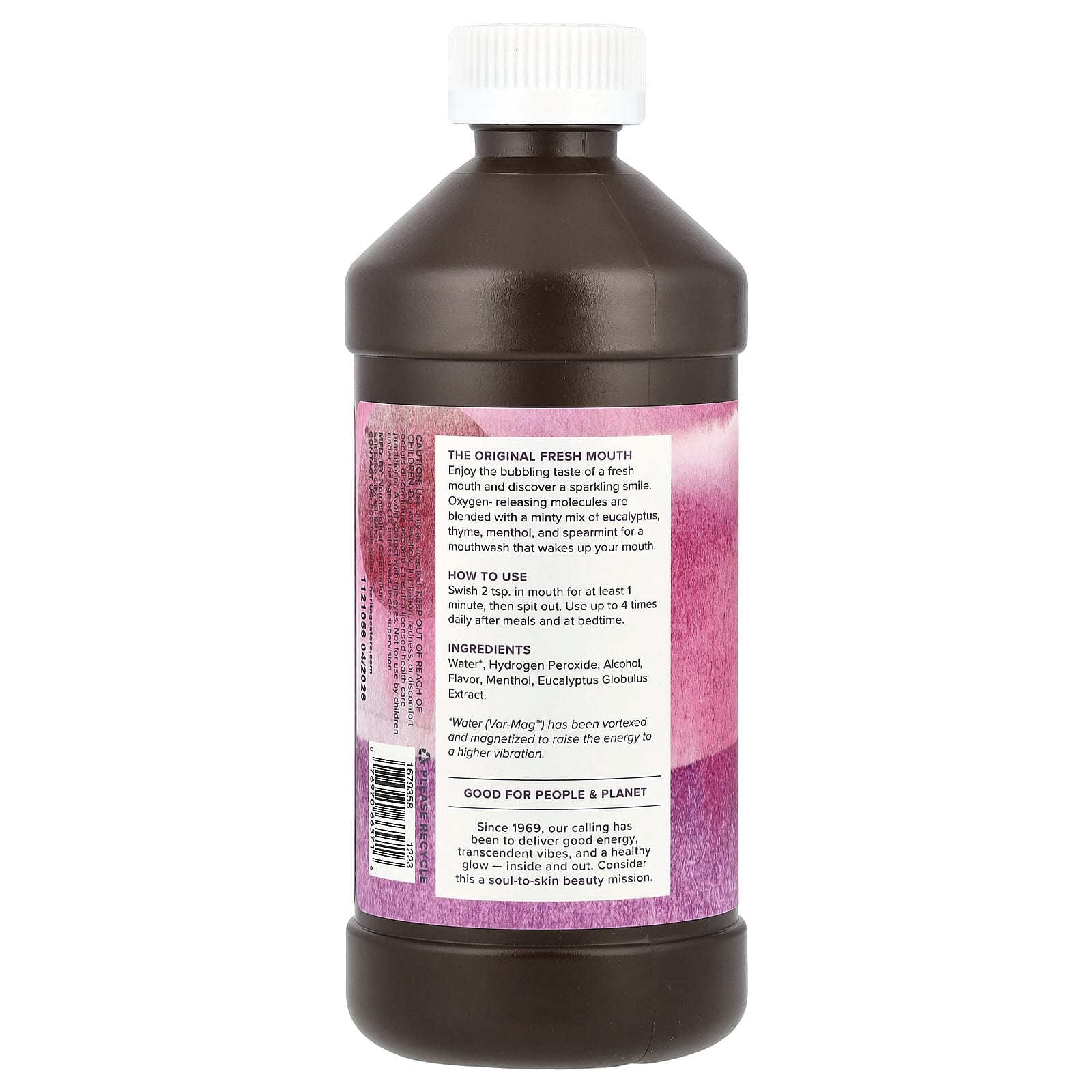 Heritage Store Eucalyptus Mint Hydrogen Peroxide Mouthwash, 16 fl oz - Image 2