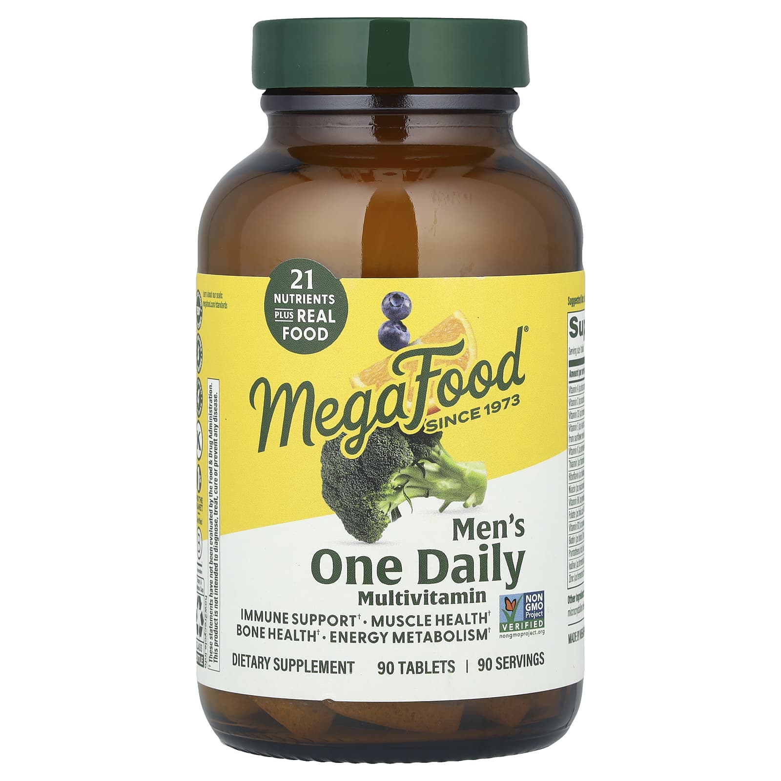 MegaFood, Men's One Daily Multivitamin, 90 Tablets - Image 1