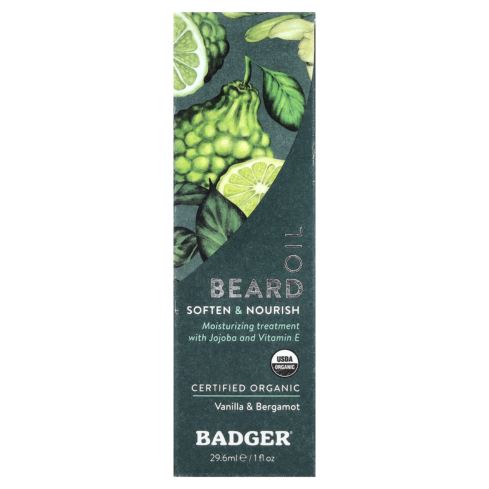 Moisturizing Beard Oil for Men - Vanilla & Bergamot, USDA Organic - Image 2